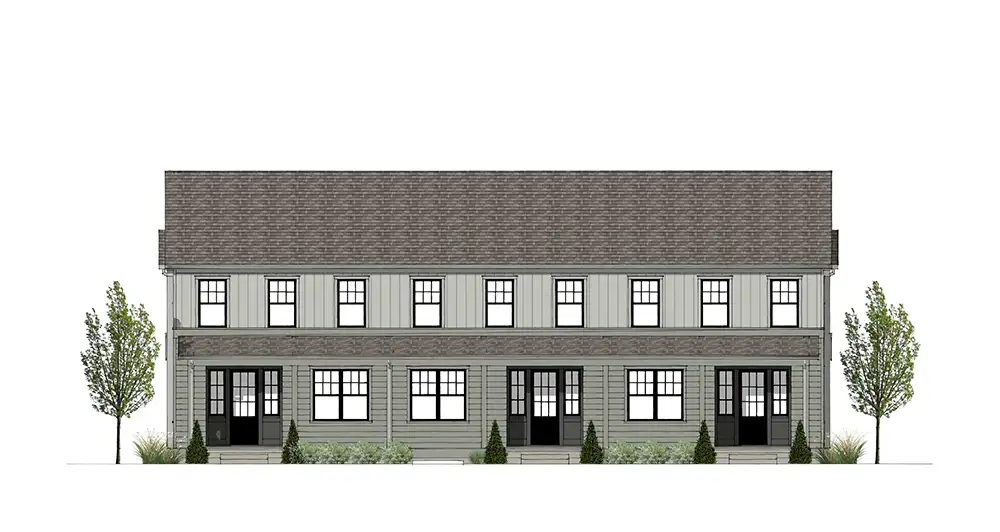 Rendering two story townhome