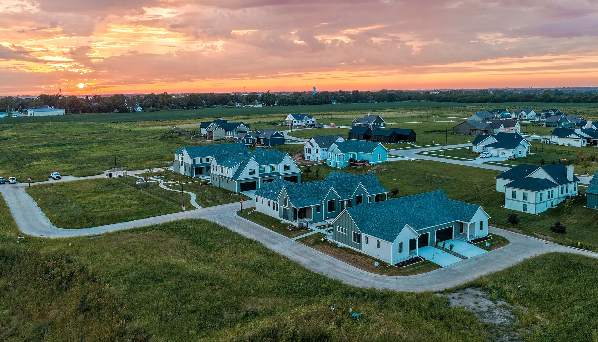 Homestead Townhome Aerial View