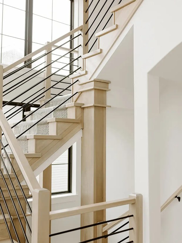Staircase in a Ground Breaker home